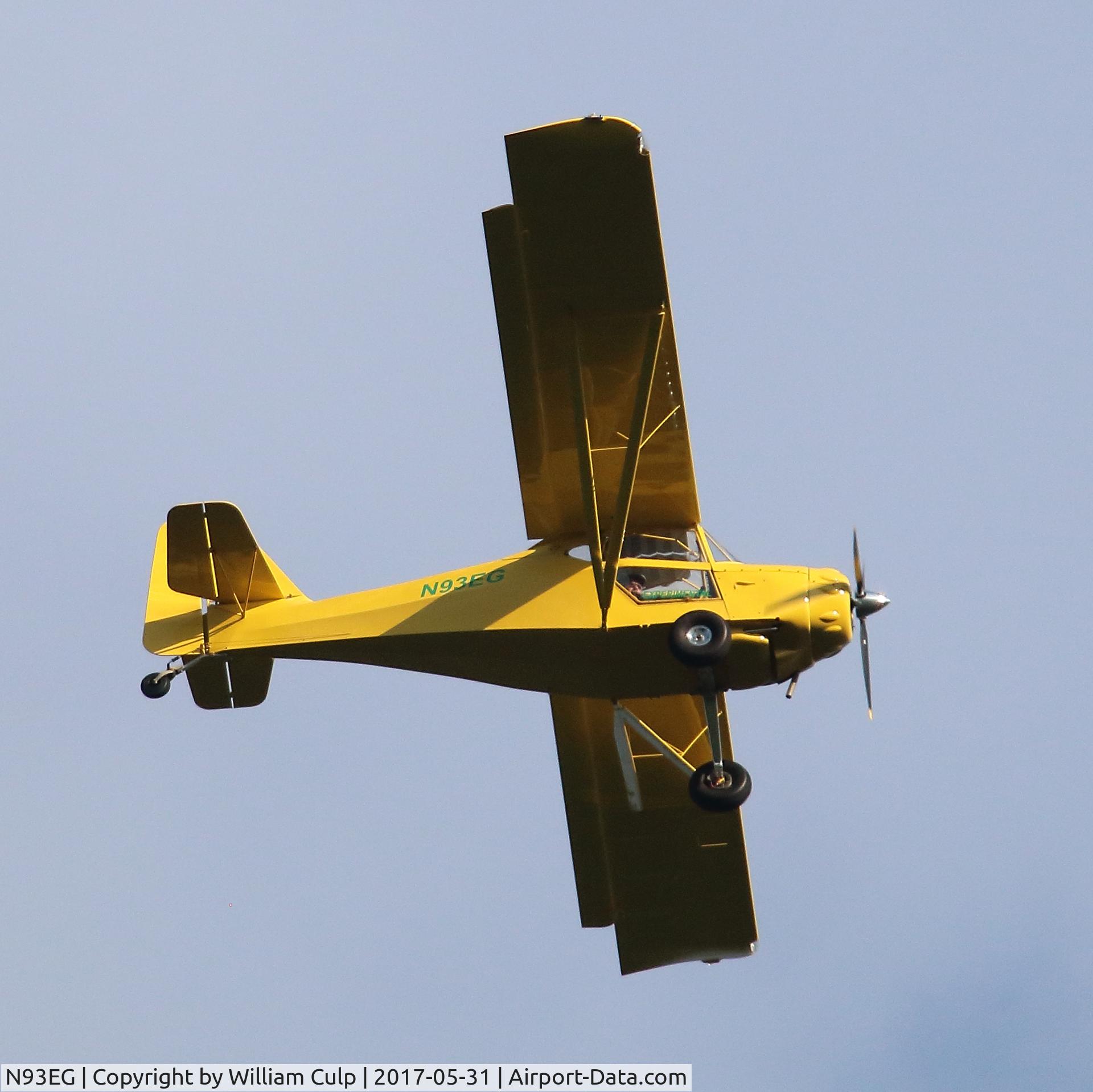N93EG, 2002 Skystar Kitfox IV C/N 1914, Seen flying over Peace Valley Park, Doylestown Pa.