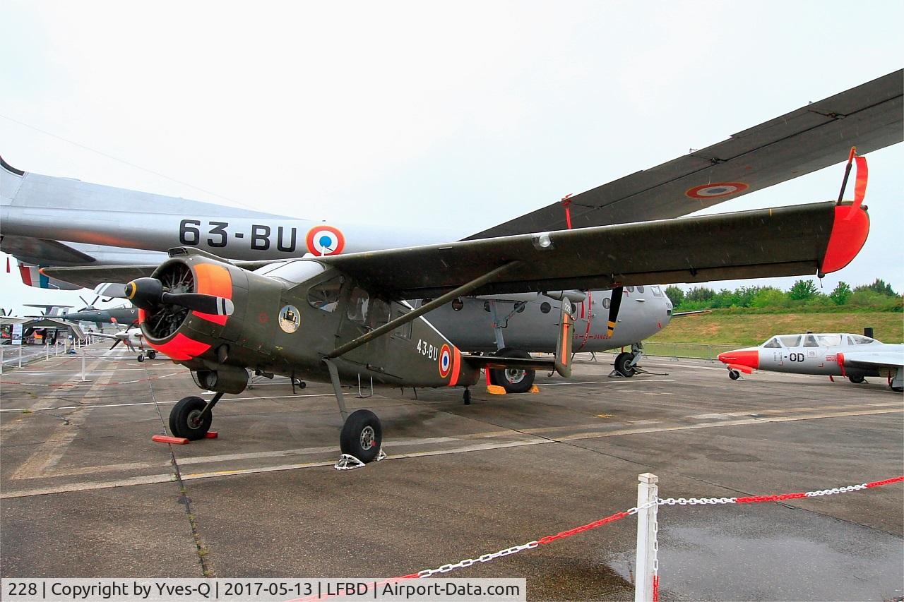 228, Max Holste MH.1521M Broussard C/N 281, Max Holste MH.1521M Broussard, Preserved  at C.A.E.A museum, Bordeaux-Merignac Air base 106 (LFBD-BOD)