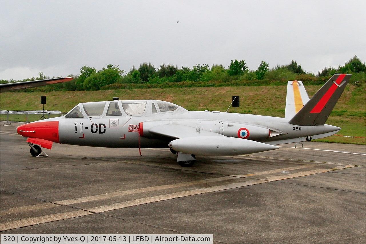 320, Fouga CM-170 Magister C/N 320, Fouga CM-170 Magister, Preserved  at C.A.E.A museum, Bordeaux-Merignac Air base 106 (LFBD-BOD)
