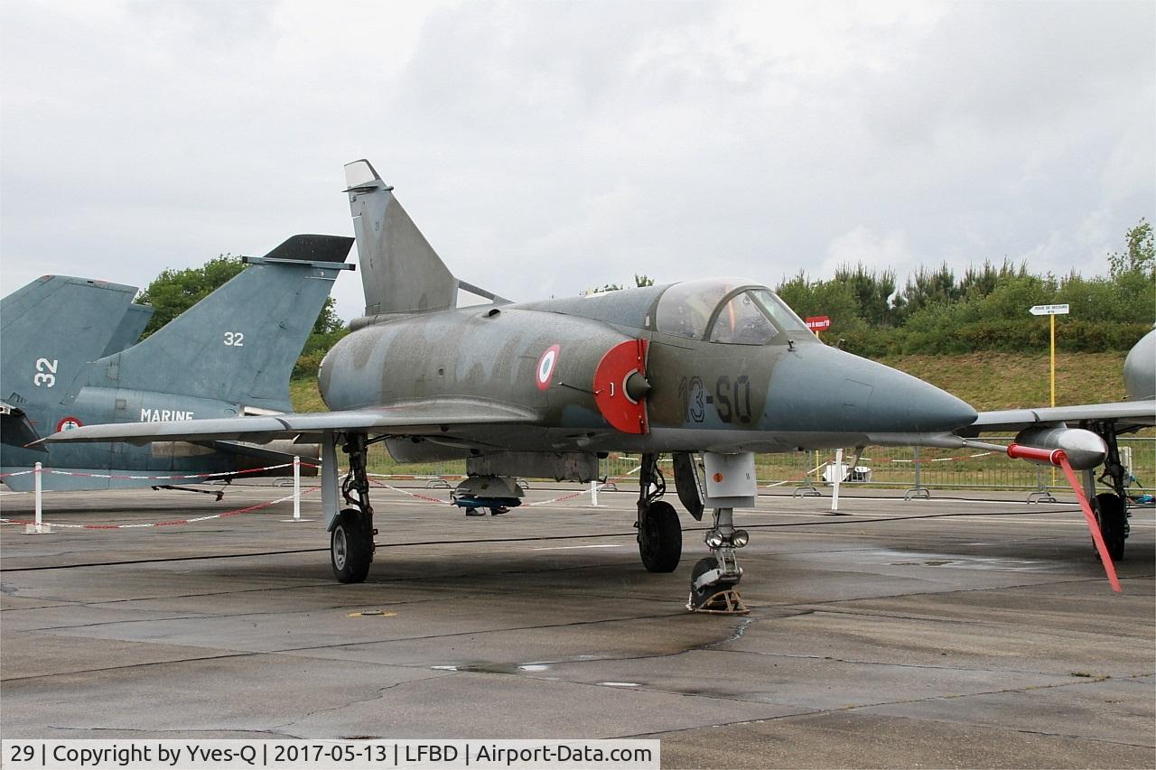 29, Dassault Mirage 5F C/N 29, Dassault Mirage 5F, Preserved  at C.A.E.A museum, Bordeaux-Merignac Air base 106 (LFBD-BOD)