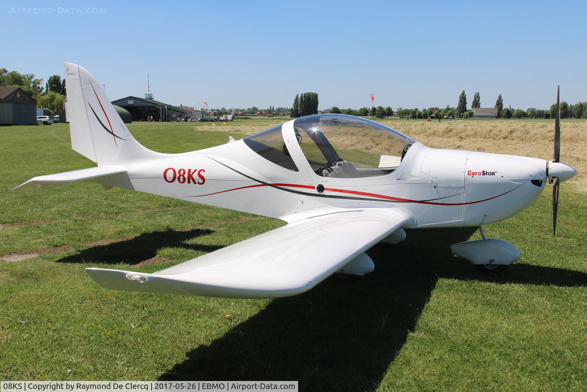 08KS, Evektor-Aerotechnik EV-97 Eurostar SL C/N Not found 08KS, At Moorsele.
