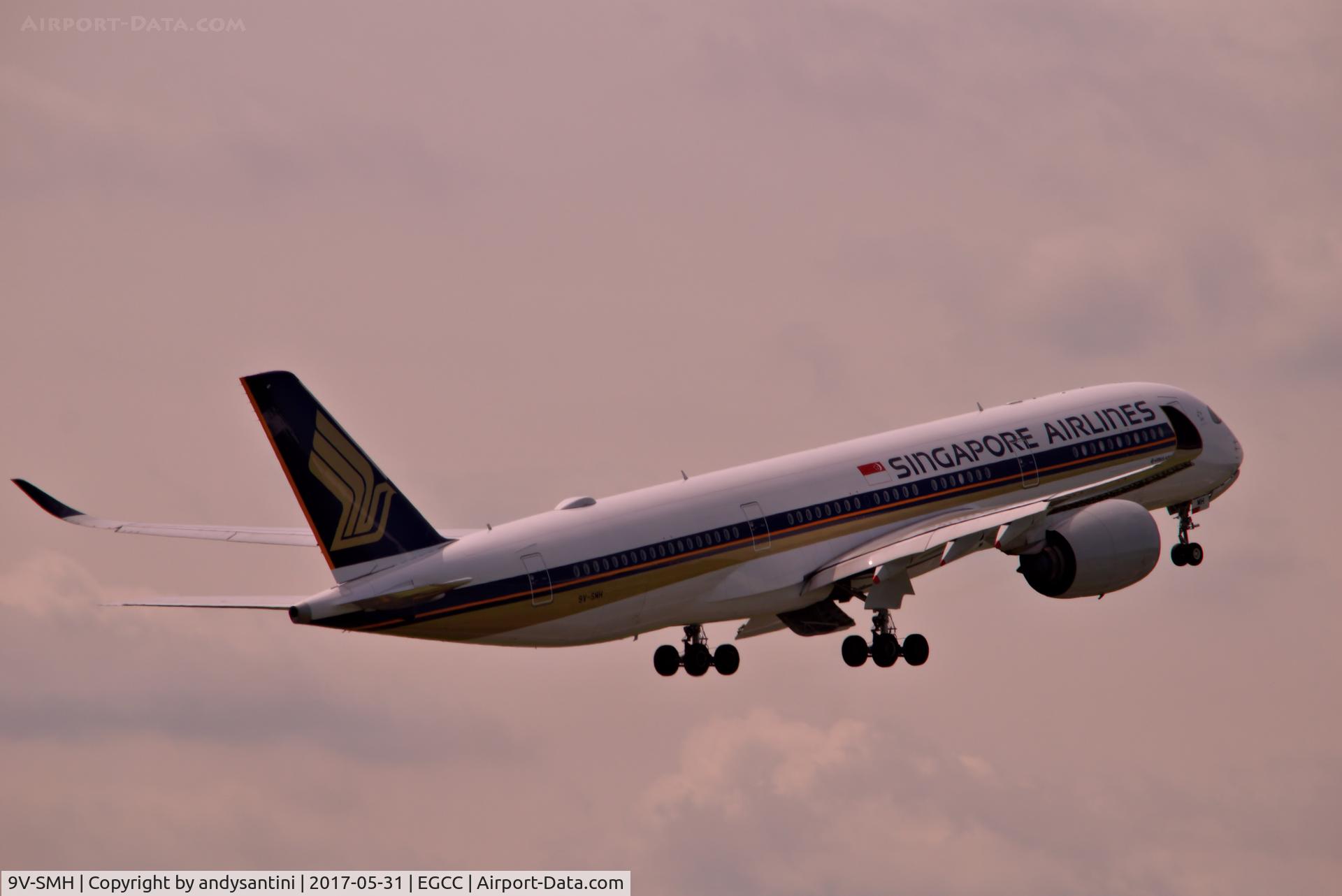 9V-SMH, 2016 Airbus A350-941 C/N 068, just took off from man egcc uk