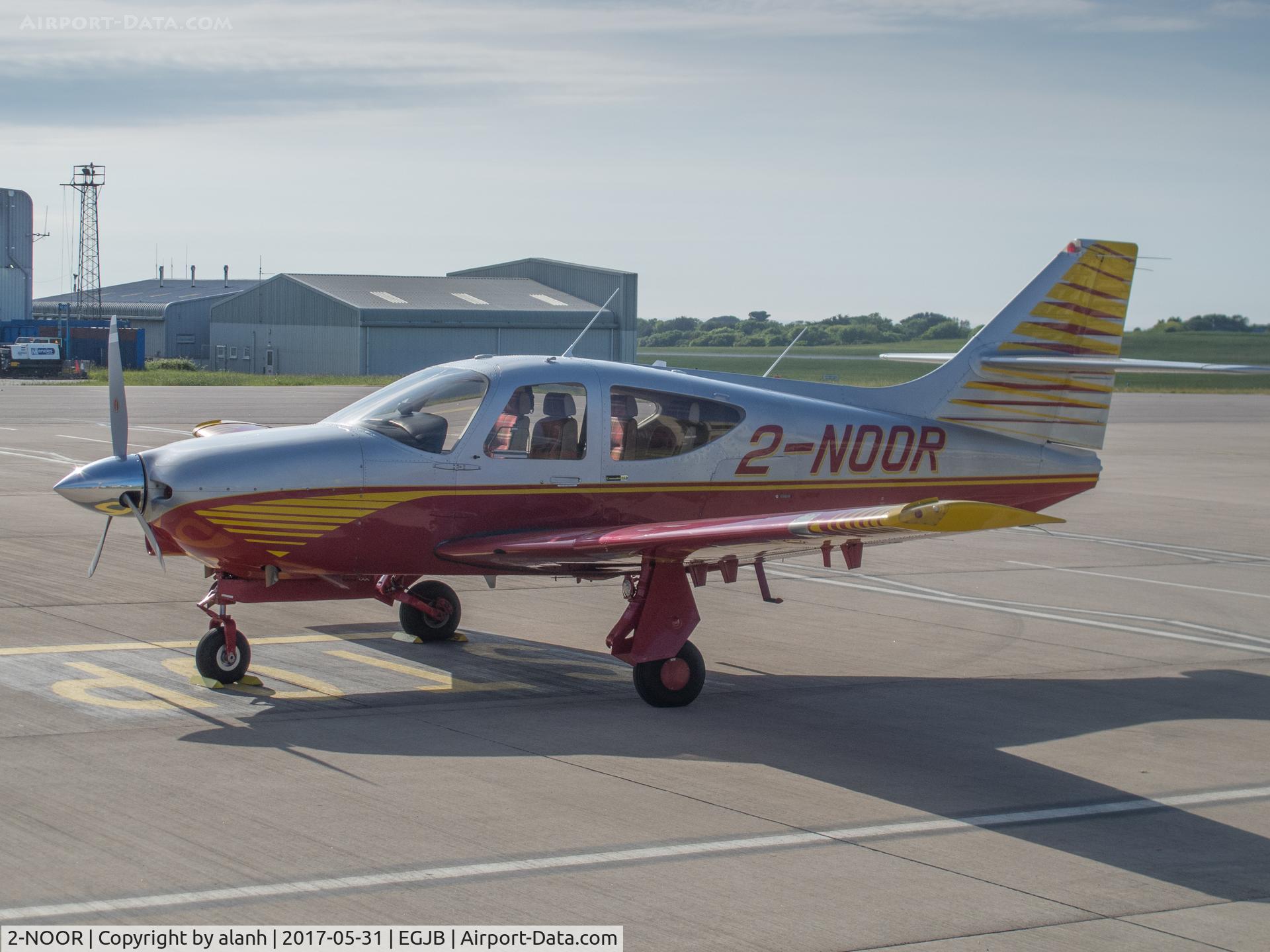 2-NOOR, 1998 Rockwell Commander 114B C/N 14656, Parked at Guernsey