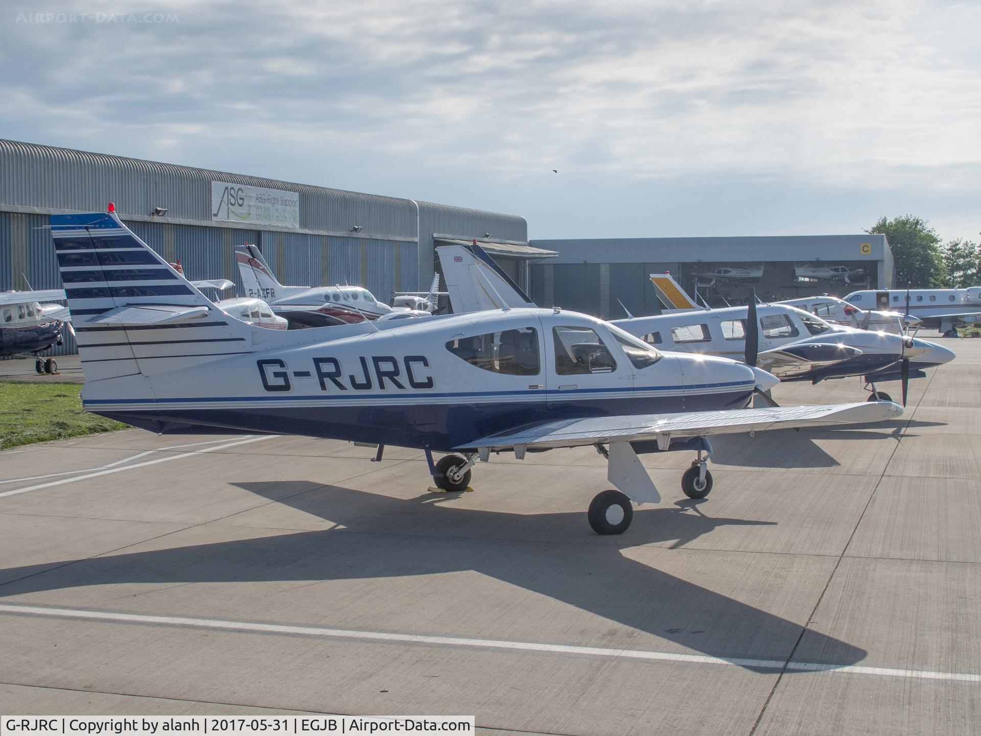 G-RJRC, 1994 Rockwell Commander 114B C/N 14615, Parked at Guernsey