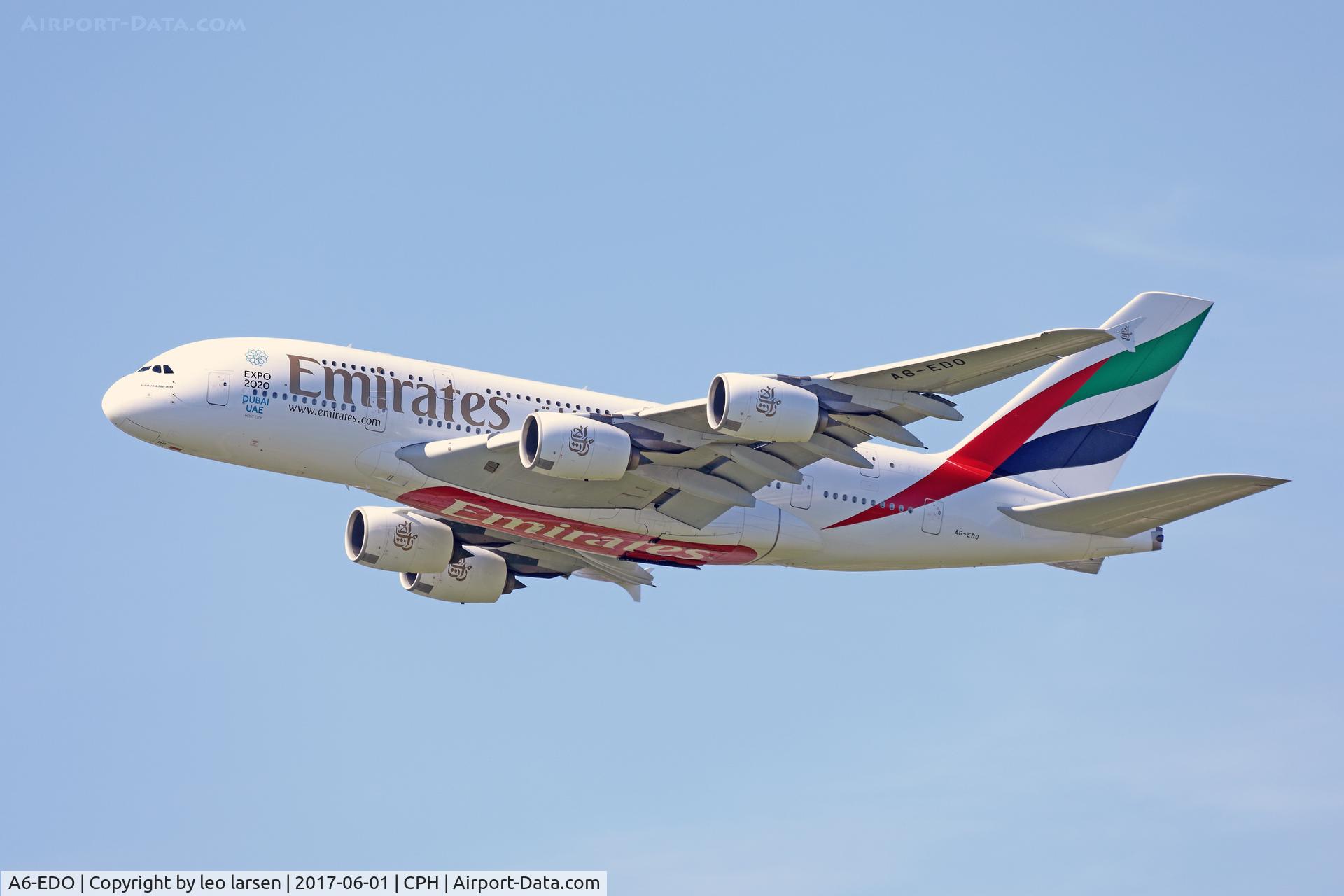 A6-EDO, 2010 Airbus A380-861 C/N 057, Copenhagen 1.6.2017