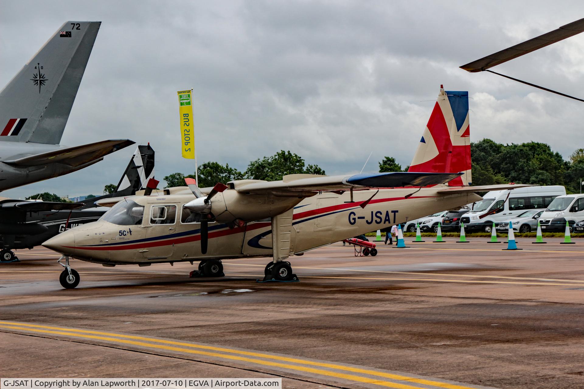 G-JSAT, 1995 Britten-Norman BN-2T Islander C/N 2277, Fairford (RIAT) 2016 on static display