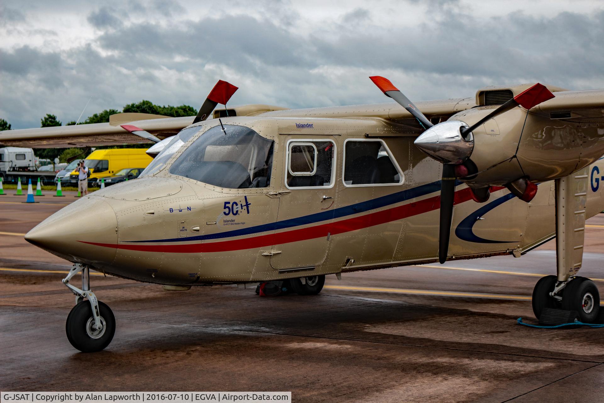 G-JSAT, 1995 Britten-Norman BN-2T Islander C/N 2277, On static display @ RIAT 2016