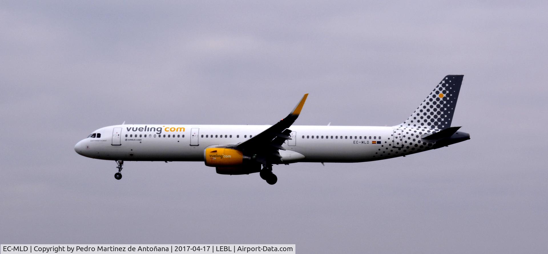 EC-MLD, 2016 Airbus A321-231 C/N 7105, El Prat  -  Barcelona  -  España
