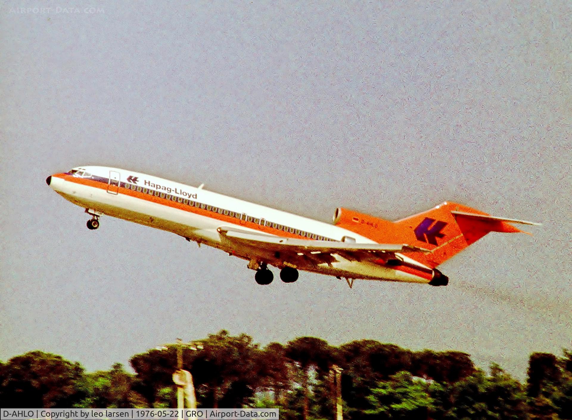 D-AHLO, 1967 Boeing 727-29 C/N 19401, Girona Spain 22.5.1974