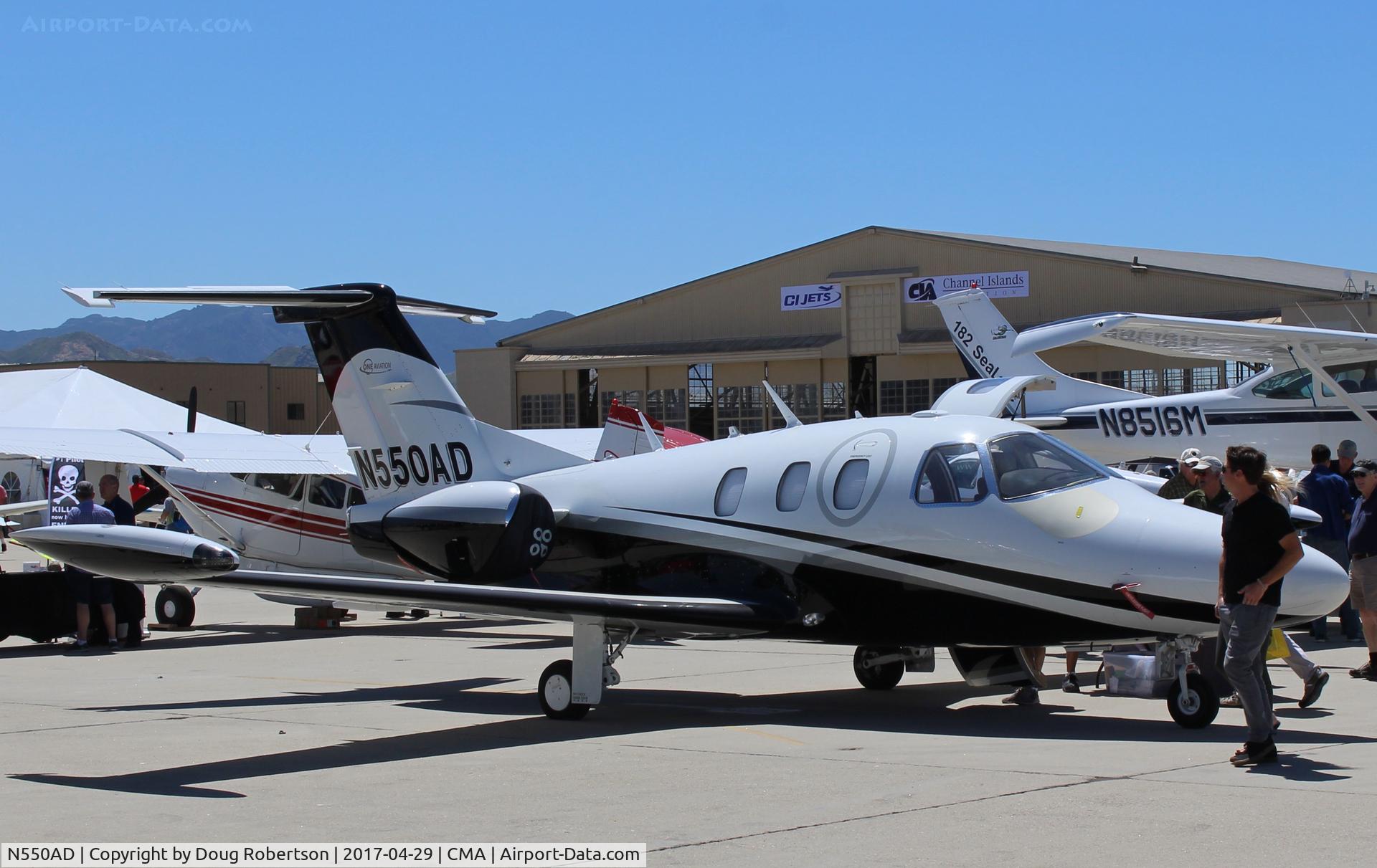 N550AD, 2008 Eclipse Aviation Corp EA500 C/N 000263, 2008 Eclipse EA-500 Very Light Jet, two P&W 610F 900 lb ft flat rated each with FADEC, at AOPA FLY-IN