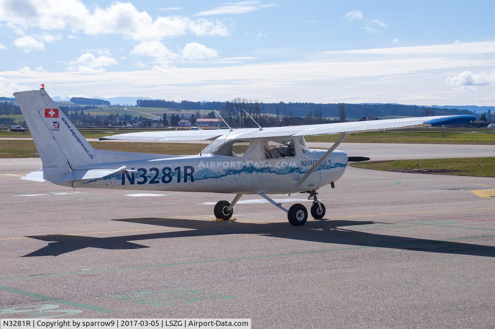 N3281R, 1980 Cessna 152 C/N 15284363, At Grenchen airport. US registered C 152 are rare over here.