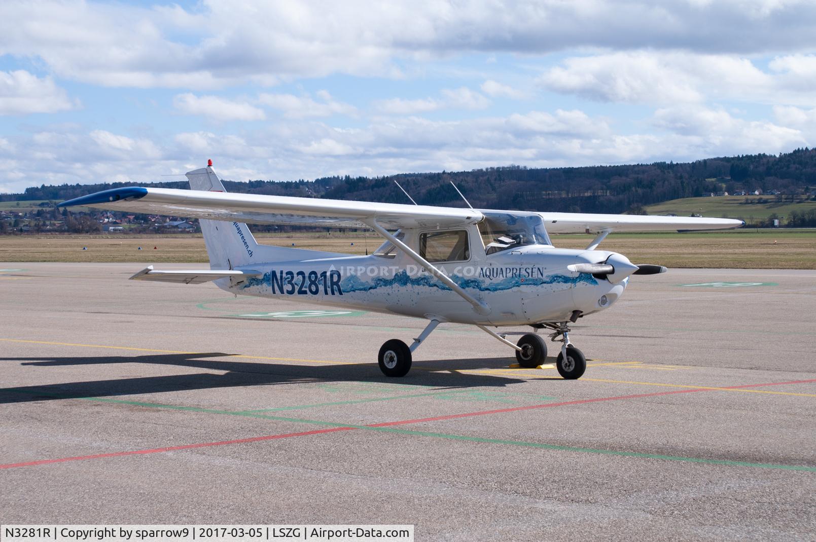 N3281R, 1980 Cessna 152 C/N 15284363, At Grenchen airport.