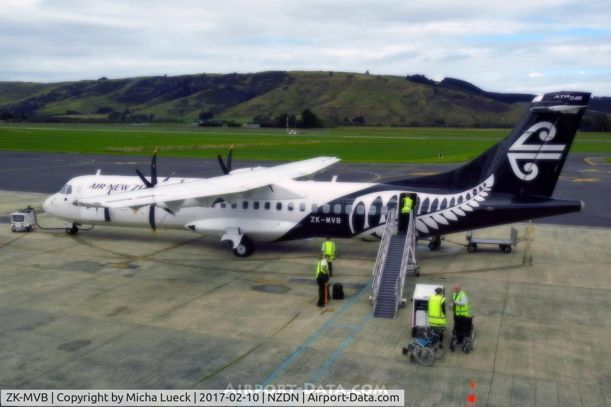 ZK-MVB, 2012 ATR 72-212A C/N 1065, At Dunedin