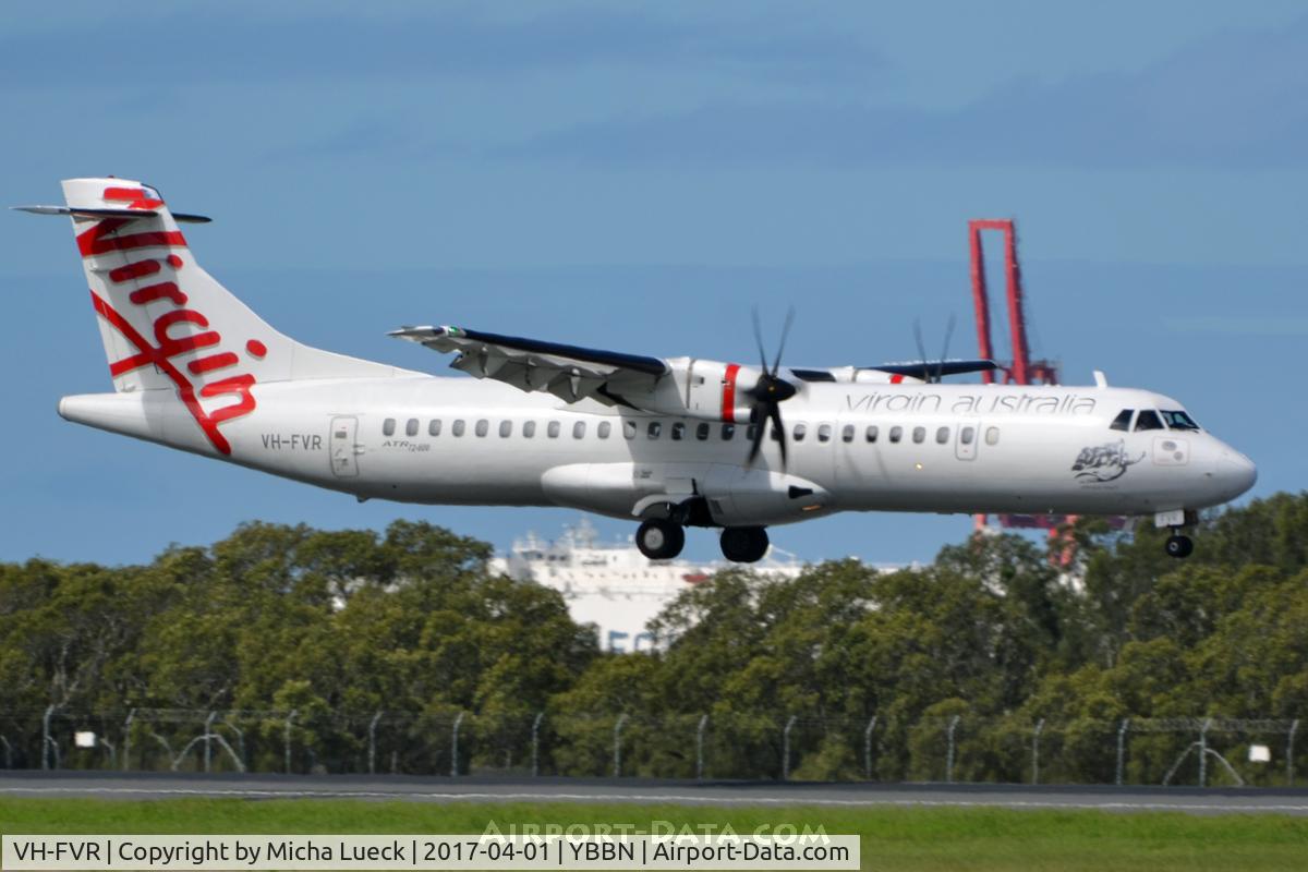 VH-FVR, 2012 ATR 72-600 (72-212A) C/N 1058, At Brisbane