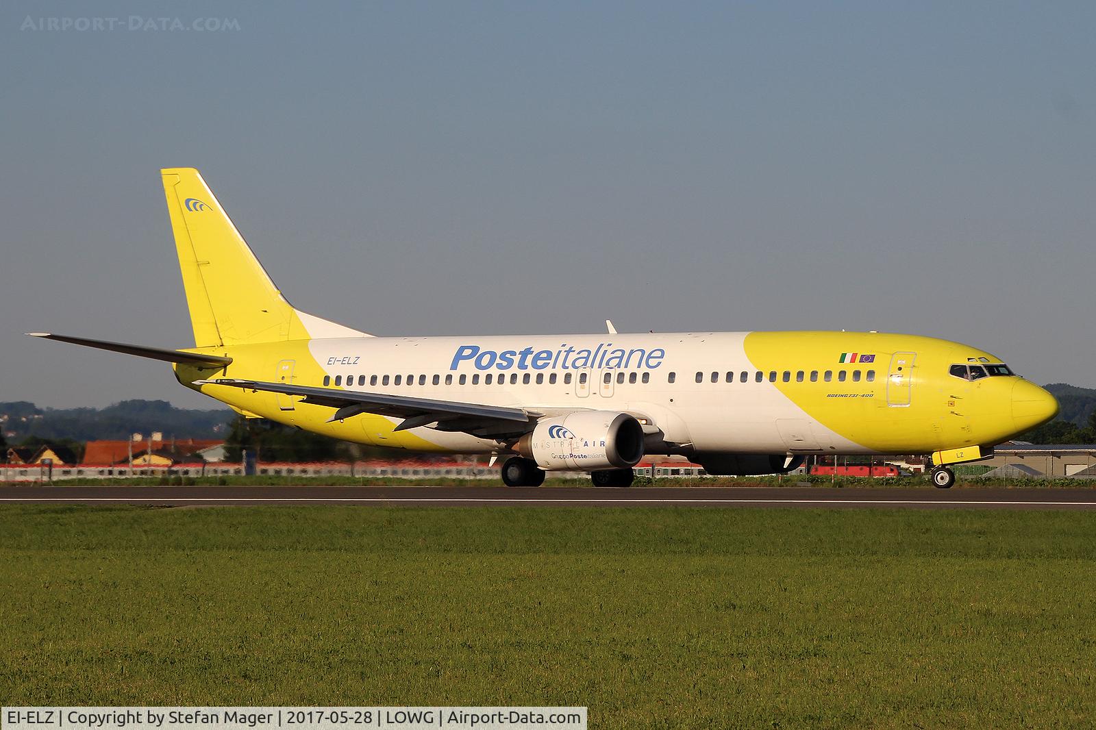 EI-ELZ, 1994 Boeing 737-4Q8 C/N 26308, Mistral Air B737-400 @GRZ (charter from/to Naples)