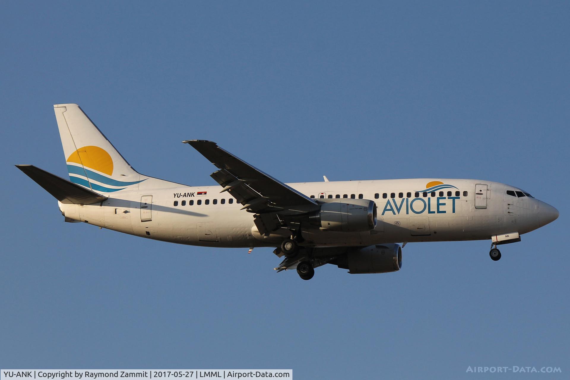 YU-ANK, 1986 Boeing 737-3H9 C/N 23715/1310, B737-300 YU-ANK Aviolet