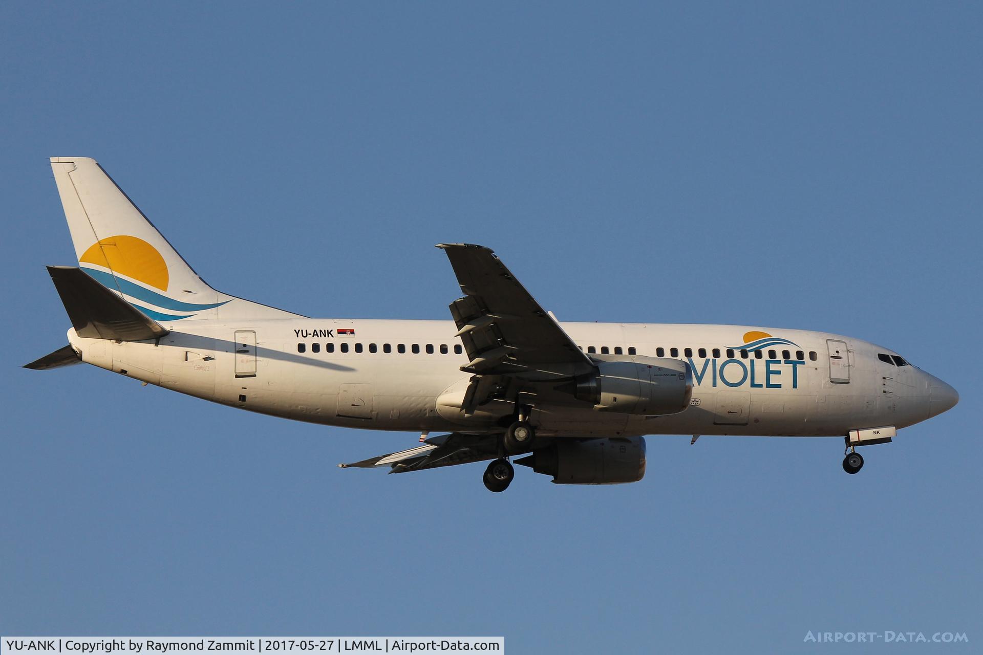 YU-ANK, 1986 Boeing 737-3H9 C/N 23715/1310, B737-300 YU-ANK Aviolet