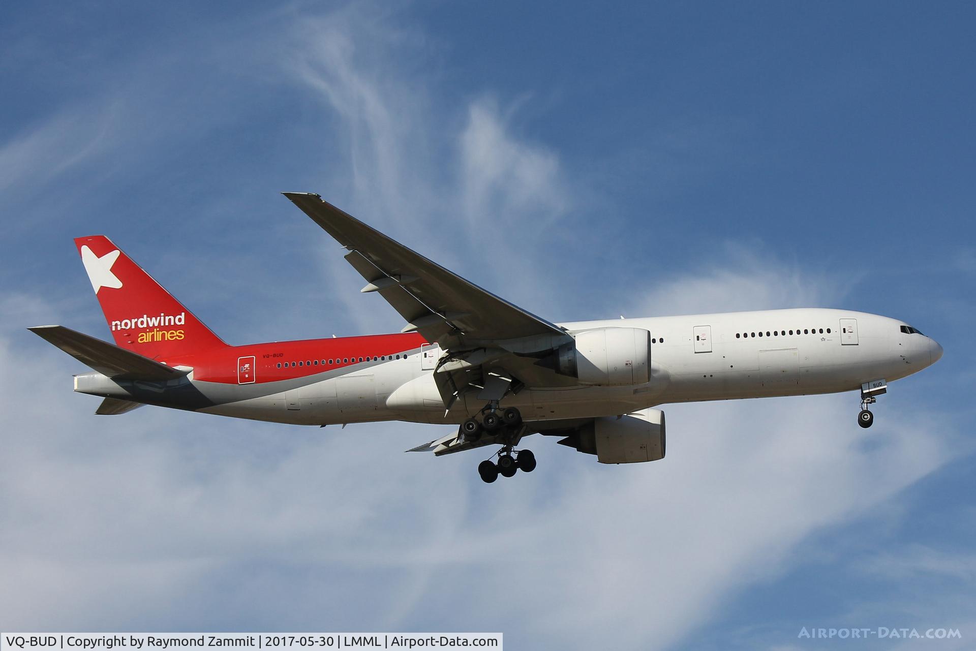VQ-BUD, 1998 Boeing 777-2Q8/ER C/N 27608, B777 VQ-BUD Nordwind Airlines