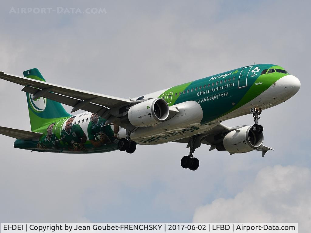 EI-DEI, 2005 Airbus A320-214 C/N 2374, Aer Lingus (Irish Rugby Team Livery), EI506 from Dublin