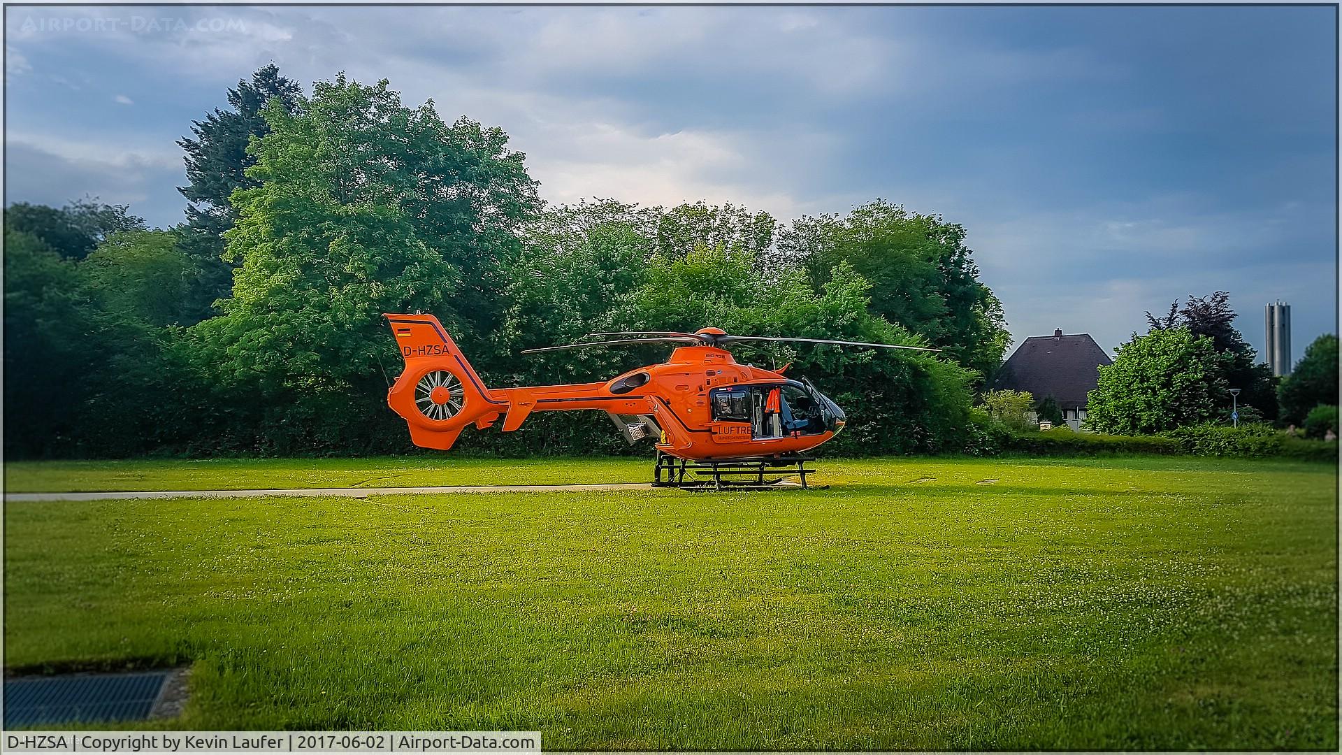 D-HZSA, 2006 Eurocopter EC-135T-2+ C/N 0508, Christoph 17 at Krankenhaus Günzburg Heliport - Günzburg - Bayern - Germany