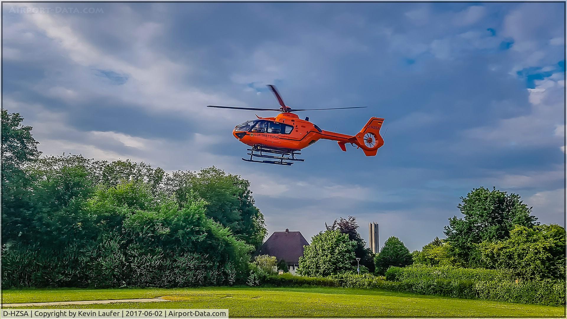 D-HZSA, 2006 Eurocopter EC-135T-2+ C/N 0508, Christoph 17 at Krankenhaus Günzburg Heliport - Günzburg - Bayern - Germany