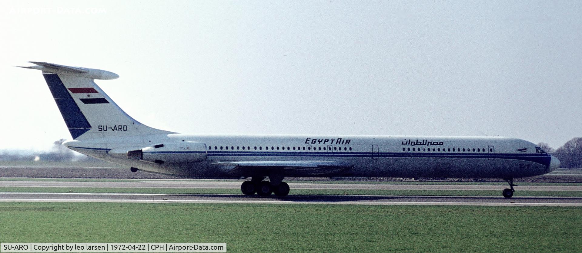 SU-ARO, 1970 Ilyushin IL-62 C/N 00705, Copenhagen 22.4.1972