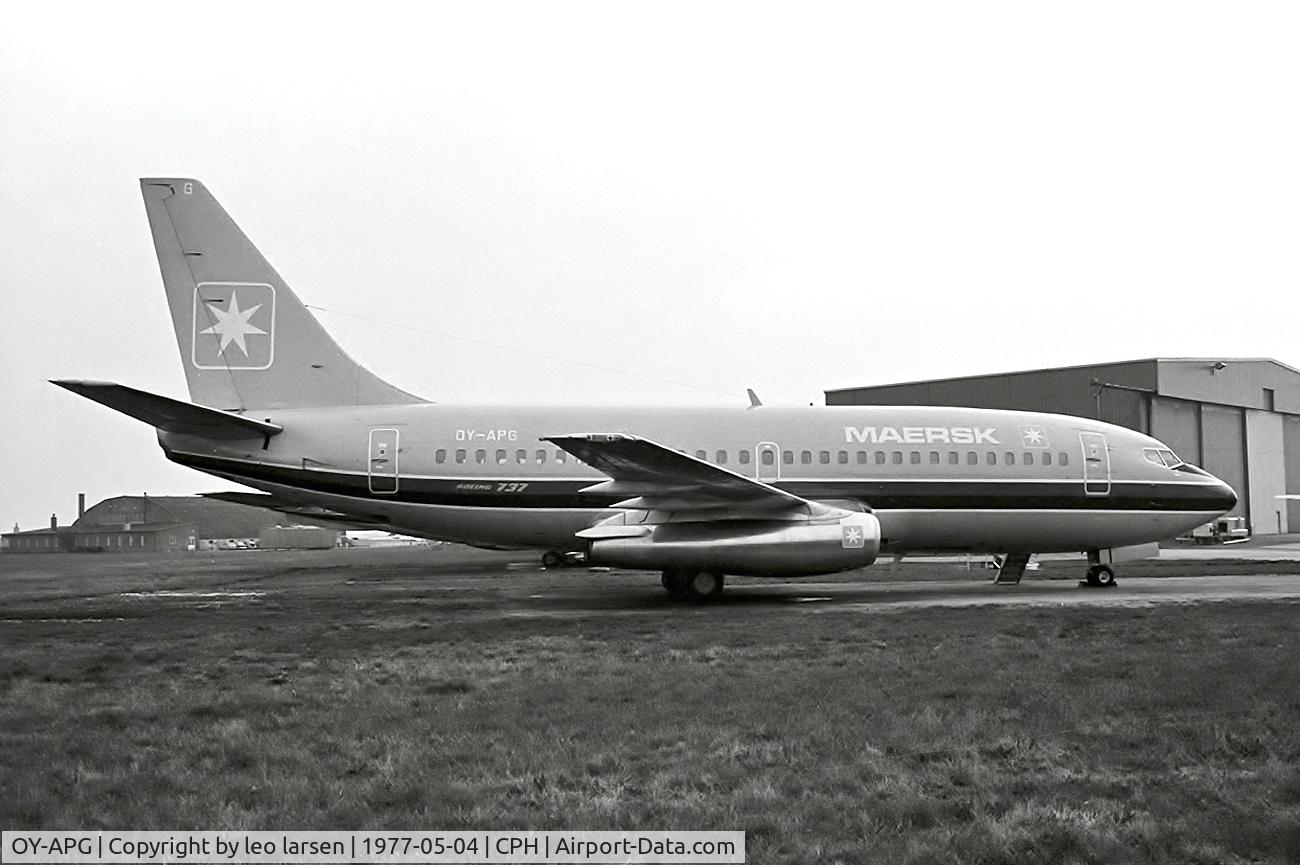 OY-APG, 1976 Boeing 737-2L9 C/N 21278, Copenhagen 4.5.1977