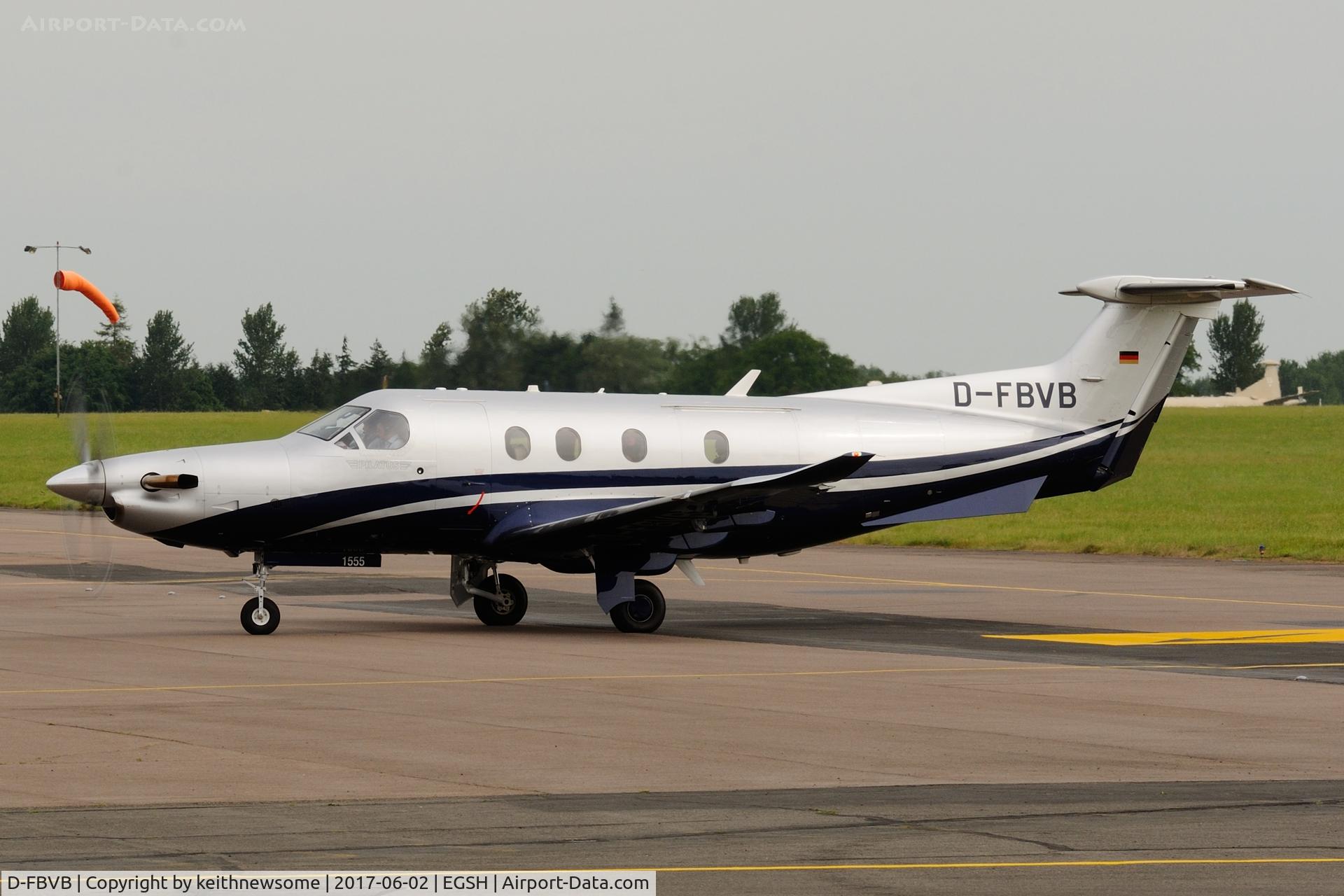 D-FBVB, 2015 Pilatus PC-12/47E C/N 1555, Arriving at Norwich.