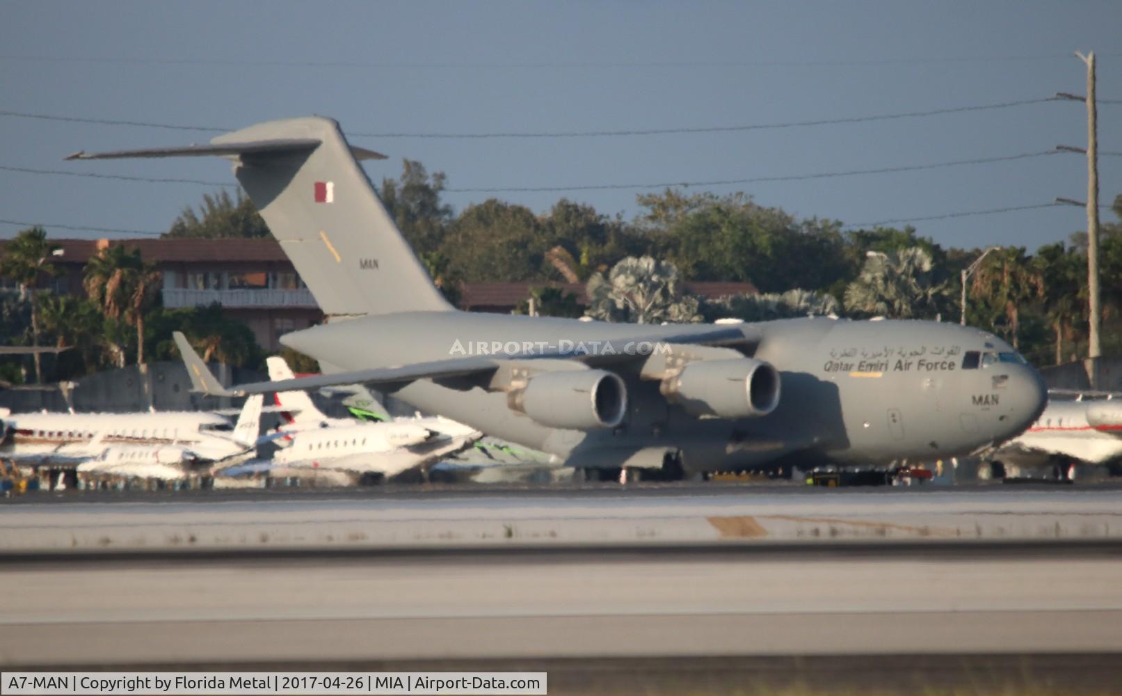 A7-MAN, 2014 Boeing C-17A Globemaster III C/N F-275, Royal Qatar Air Force C-17