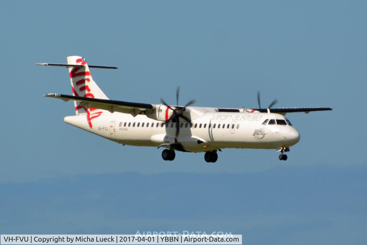 VH-FVU, 2011 ATR 72-500 C/N 978, At Brisbane