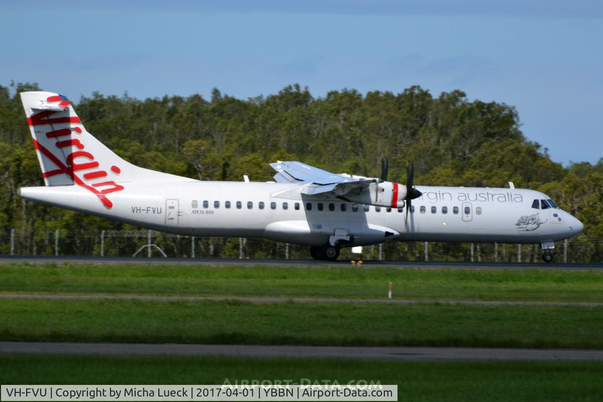 VH-FVU, 2011 ATR 72-500 C/N 978, At Brisbane