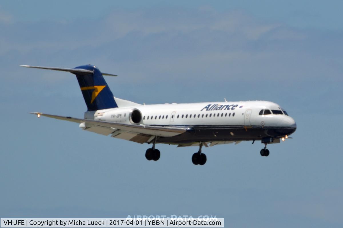VH-JFE, 1995 Fokker 70 (F-28-0070) C/N 11545, At Brisbane