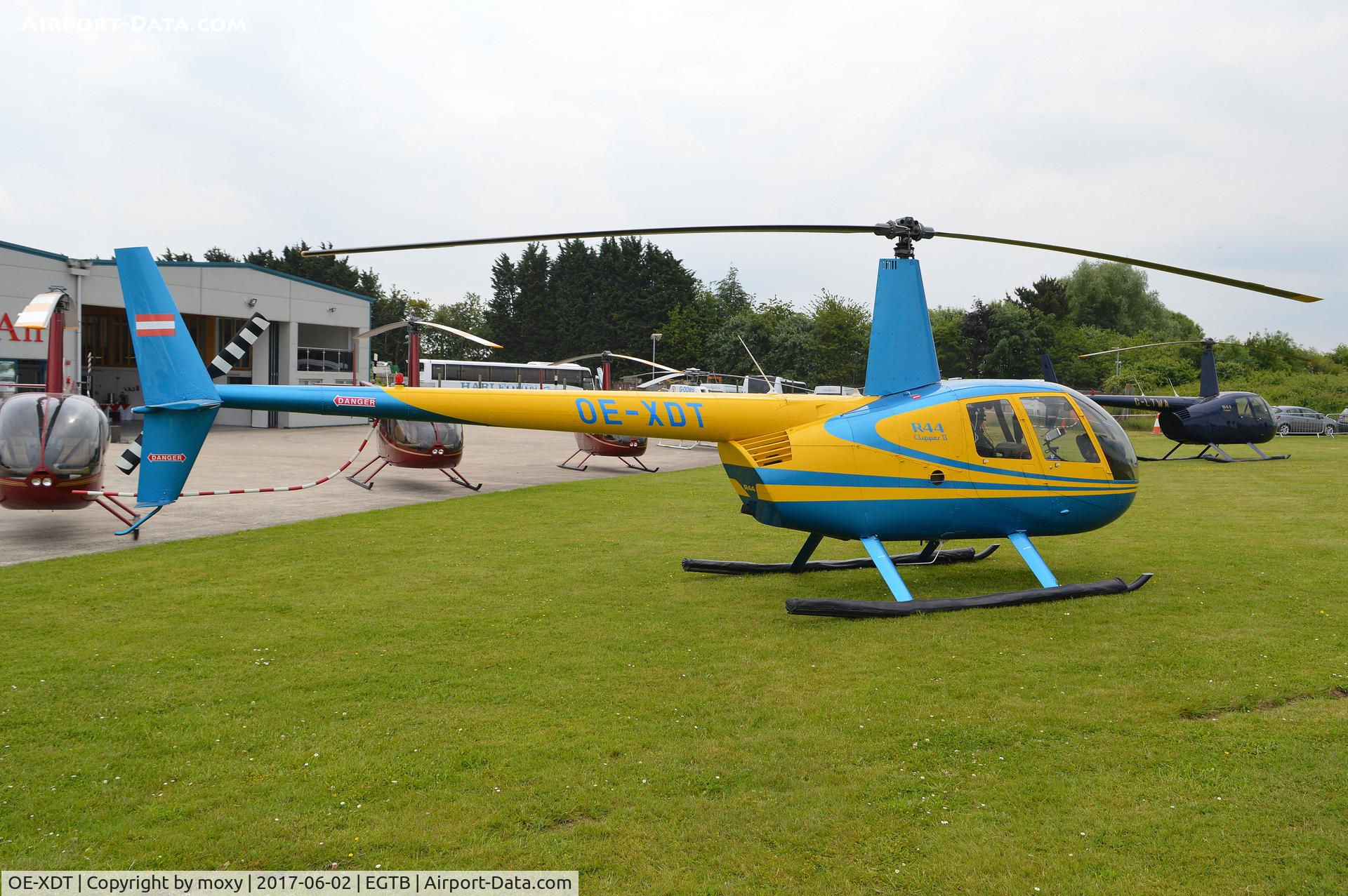 OE-XDT, 2006 Robinson R44 Clipper II C/N 10498, Robinson R44 Clipper II at Wycombe Air Park.