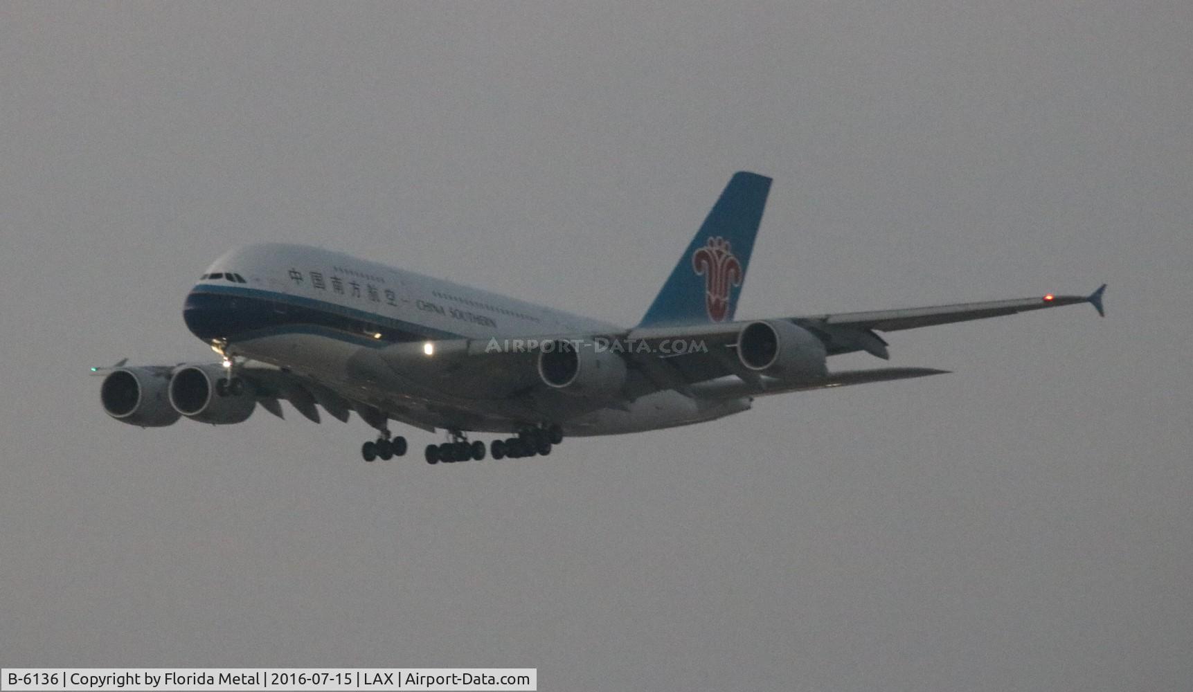 B-6136, 2011 Airbus A380-841 C/N 031, China Southern