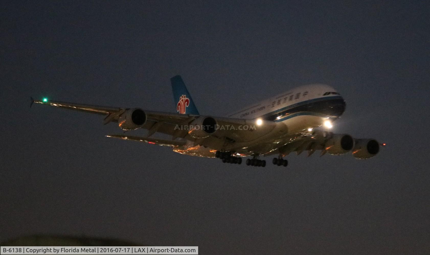B-6138, 2011 Airbus A380-841 C/N 054, China Southern