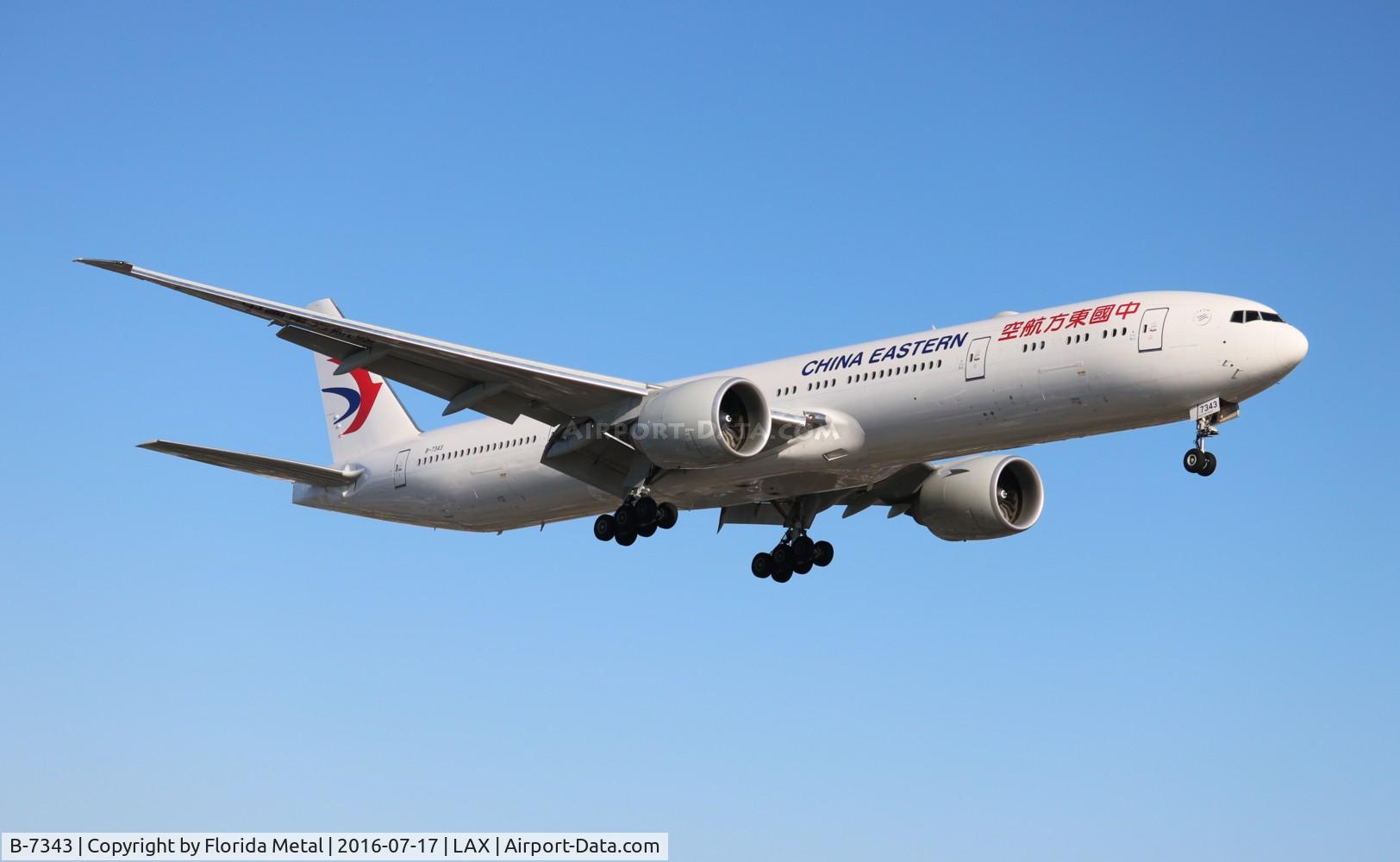 B-7343, 2016 Boeing 777-39P/ER C/N 43277, China Eastern
