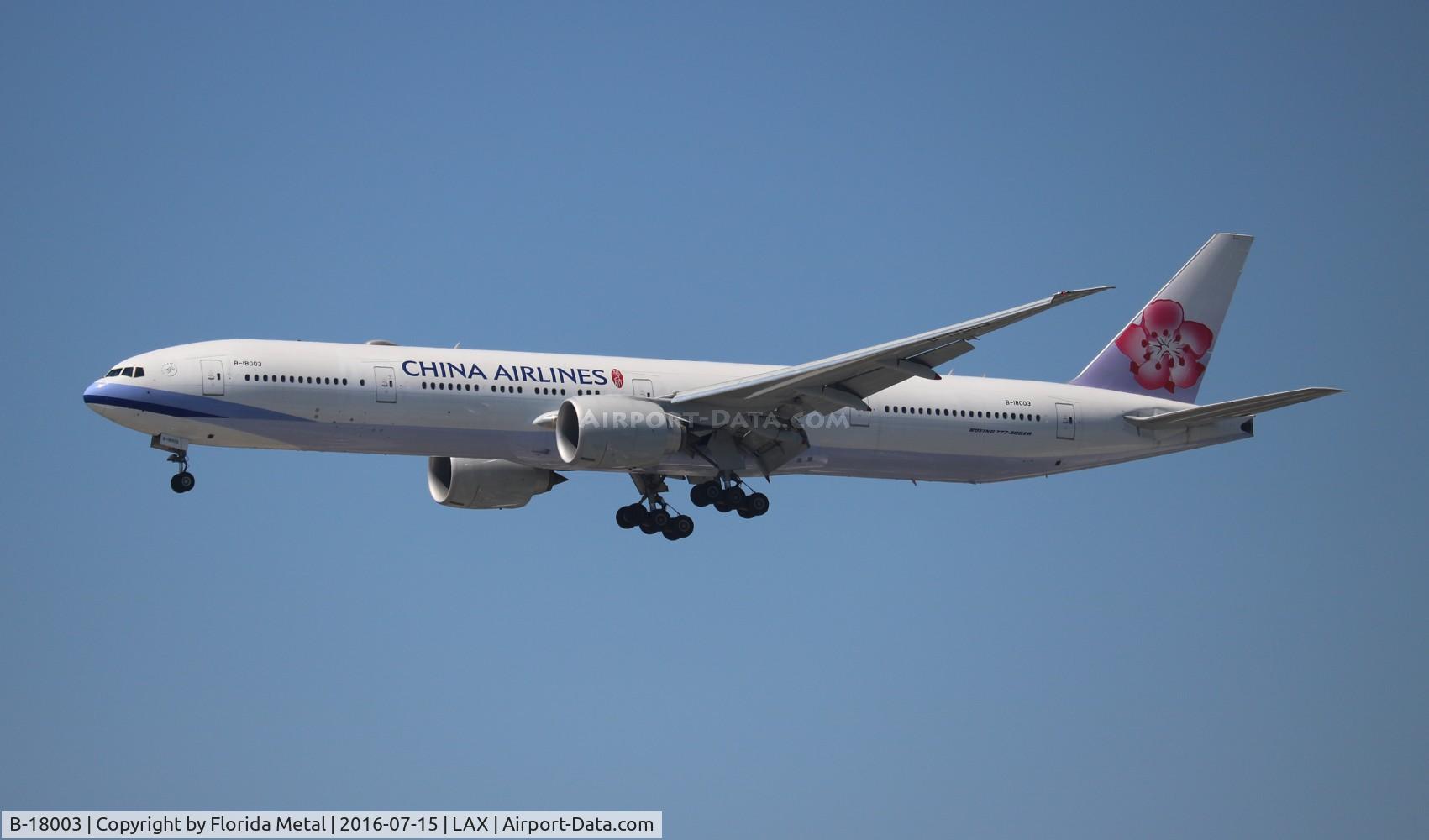 B-18003, 2015 Boeing 777-309/ER C/N 43977, China Airlines