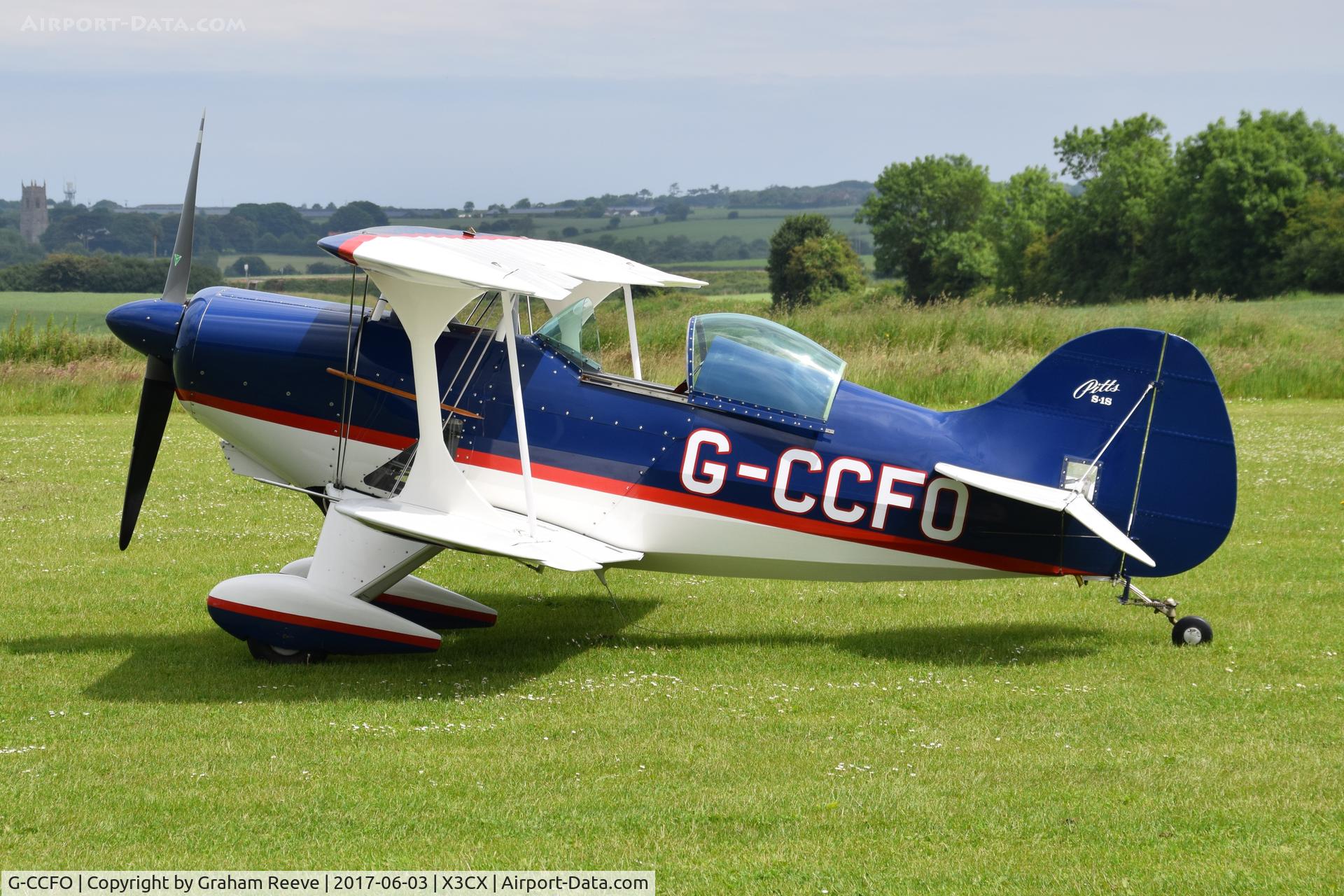 G-CCFO, 1997 Pitts S-1S Special C/N 001 (G-CCFO), Parked at Northrepps.