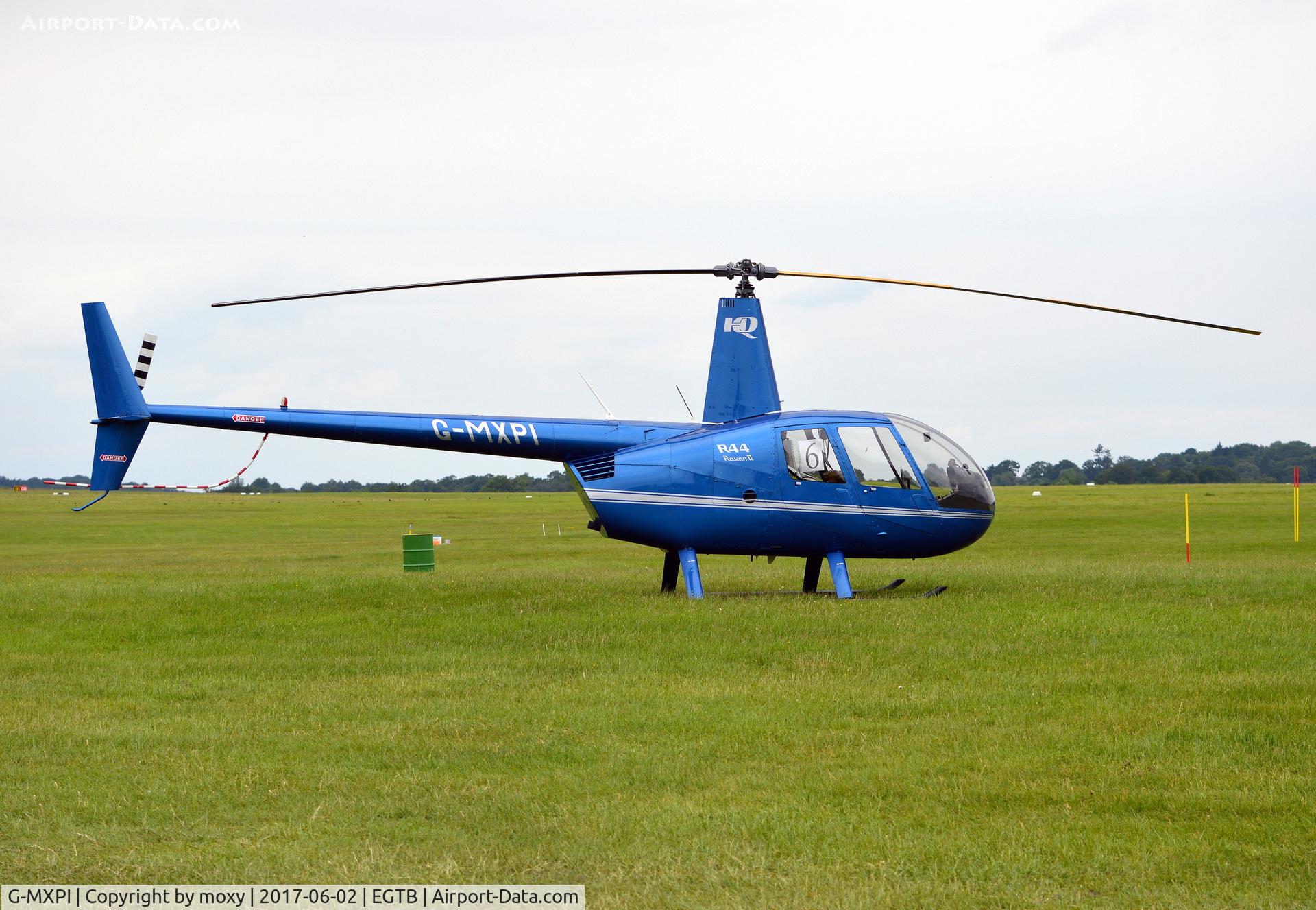 G-MXPI, 2009 Robinson R44 Raven II C/N 12827, Robinson R44 Raven II at Wycombe Air Park.