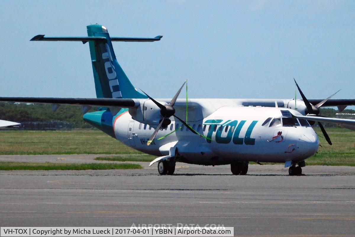 VH-TOX, 1986 ATR 42-312 C/N 024, At Brisbane