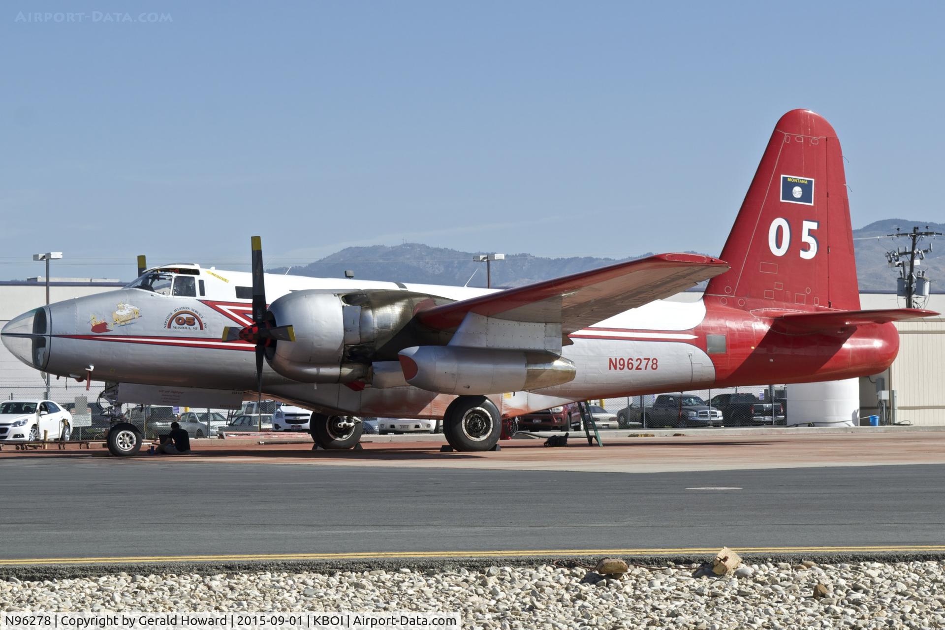 N96278, Lockheed P2V-5F Neptune C/N 426-5340, Parked on the NIFC ramp.