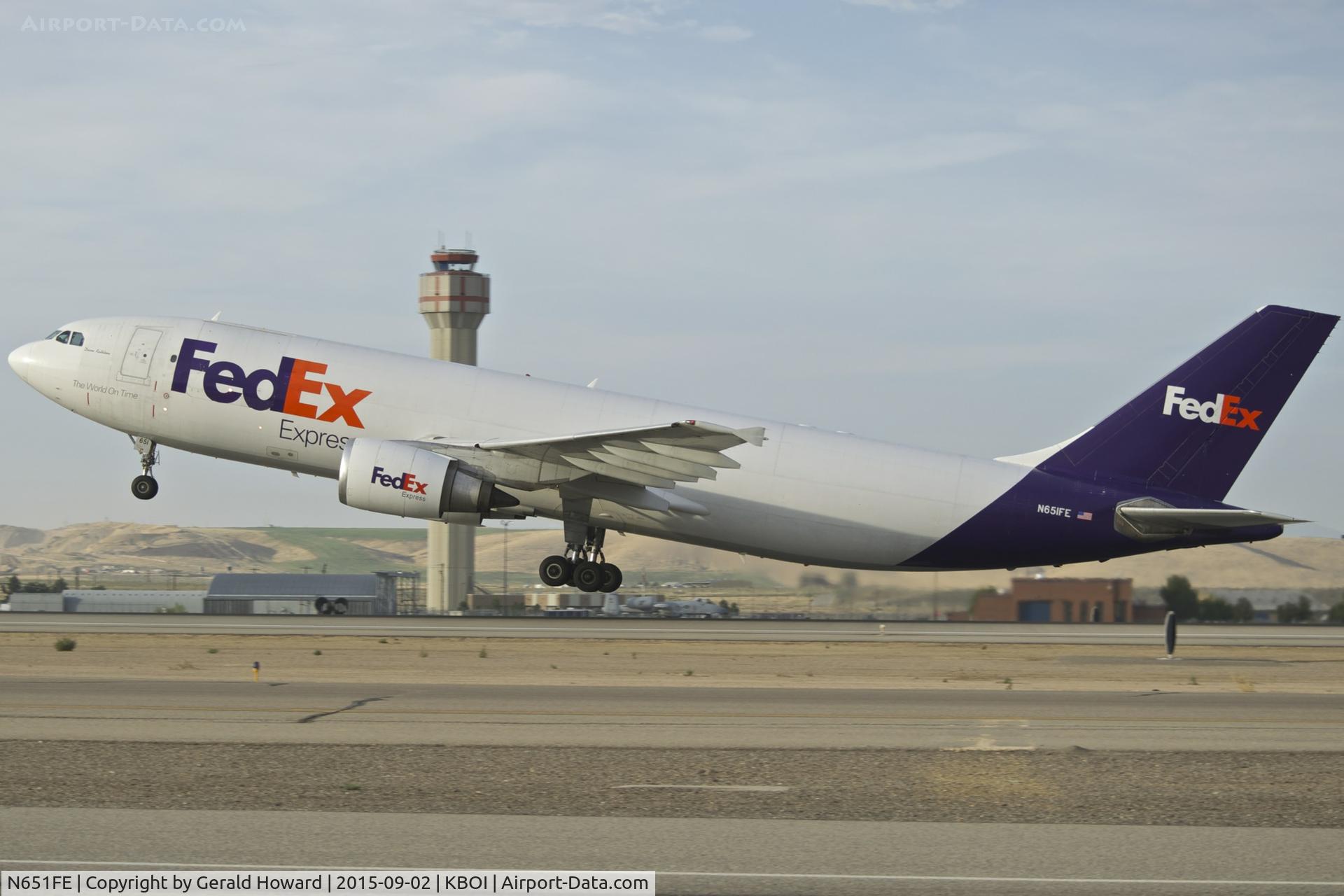 N651FE, 1994 Airbus A300F4-605R C/N 728, Departing RWY 10L.