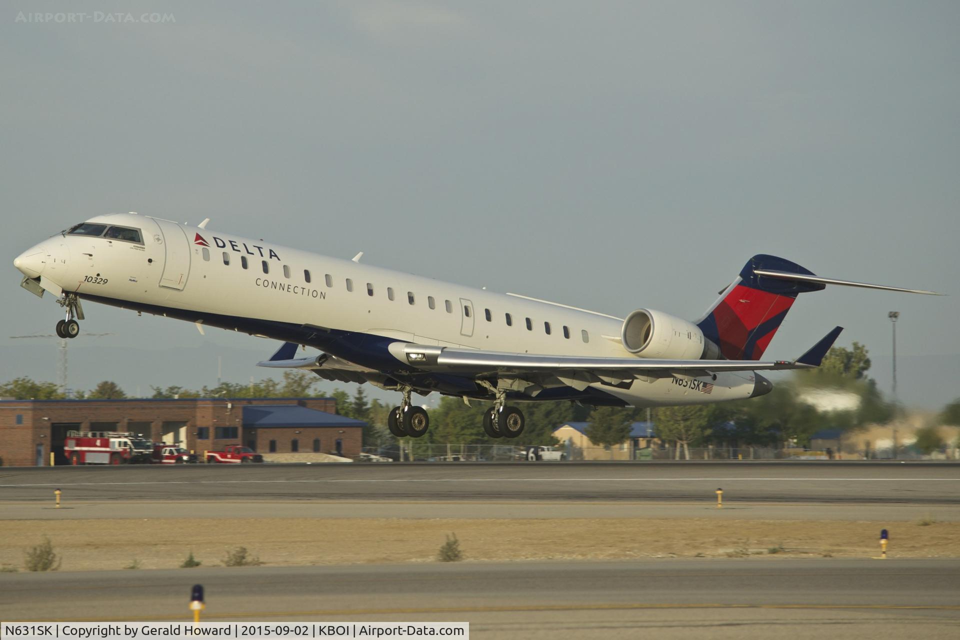 N631SK, 2011 Bombardier CRJ-700 (CL-600-2C10) Regional Jet C/N 10329, Lift off from RWY 10L.