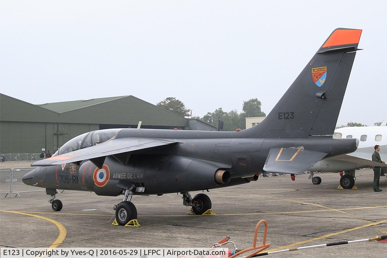 E123, Dassault-Dornier Alpha Jet E C/N E123, Dassault-Dornier Alpha Jet E, Static display, Creil Air Base 110 (LFPC-CSF) Open day 2016