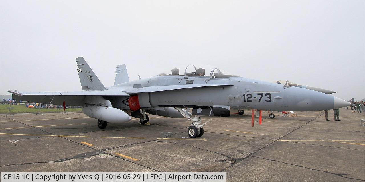 CE15-10, McDonnell Douglas EF-18BM Hornet C/N 0523/B089, Spanish Air Force McDonnell Douglas EF-18BM Hornet, Static display, Creil Air Base 110 (LFPC-CSF) Open day 2016