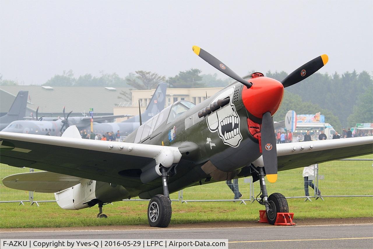 F-AZKU, 1942 Curtiss P-40N Warhawk C/N 29677, Curtiss P-40N Warhawk, Static display, Creil Air Base 110(LFPC-CSF) Open day 2016