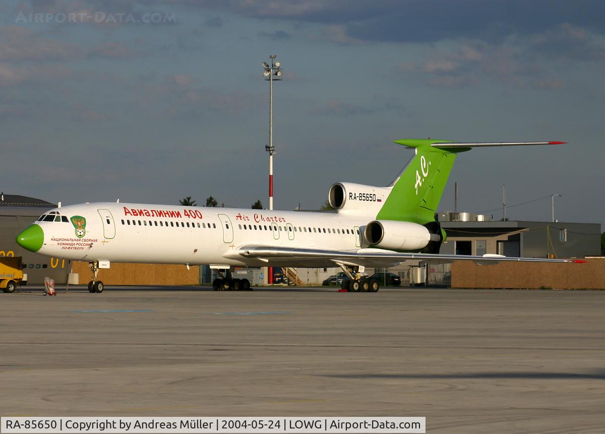 RA-85650, 1988 Tupolev Tu-154M C/N 88A788, Football Charter.