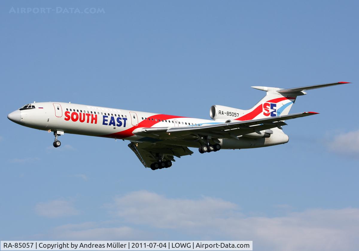 RA-85057, 1989 Tupolev Tu-154M C/N 07A1001, Charter flight.