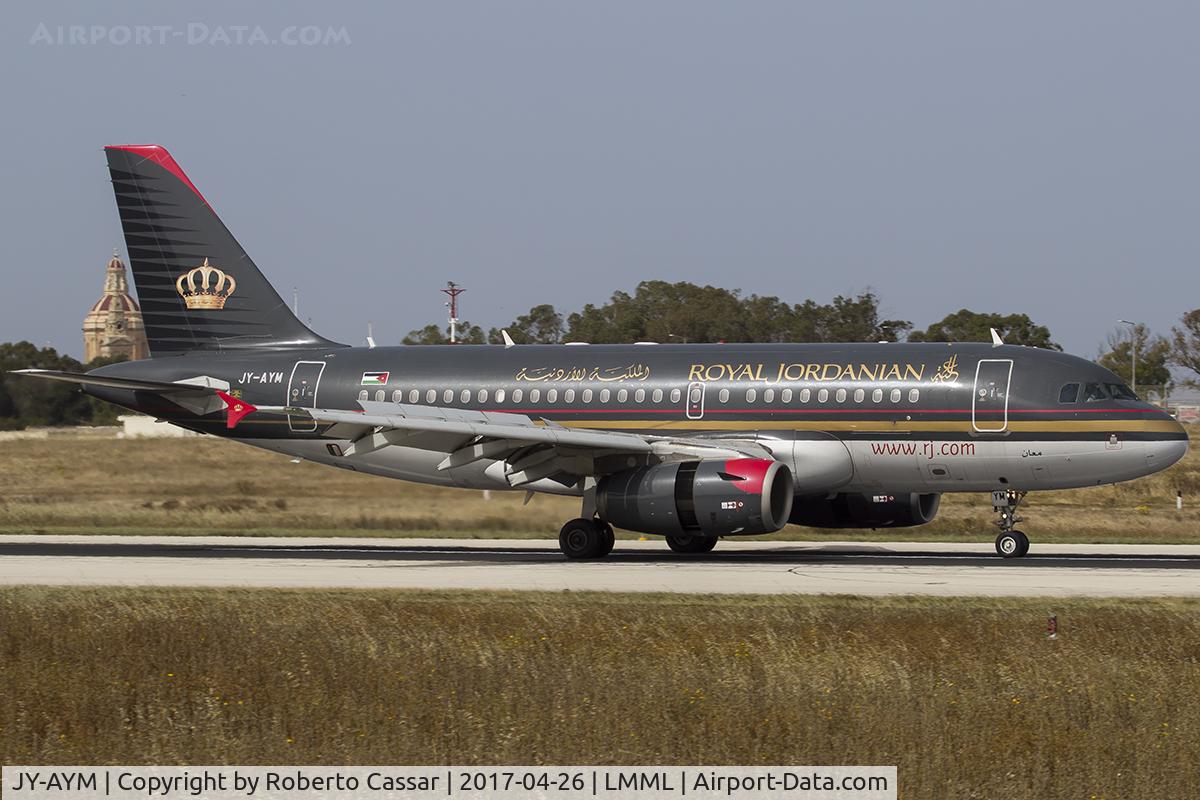 JY-AYM, 2008 Airbus A319-132 C/N 3685, Runway 13