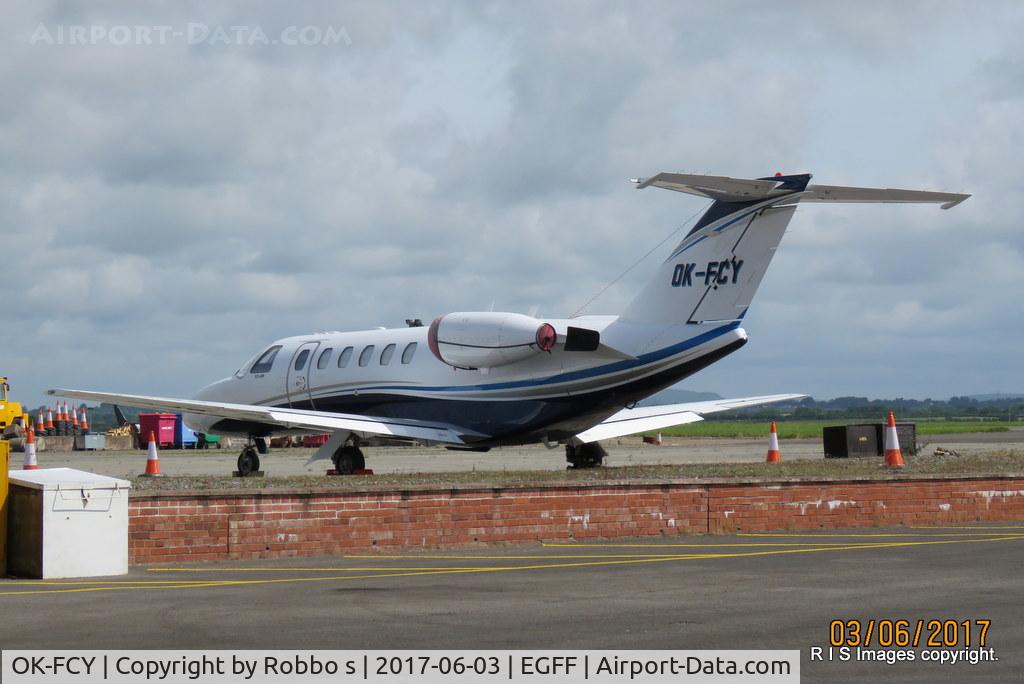 OK-FCY, 2004 Cessna 525A CitationJet CJ2 C/N 525A-0204, OK-FCY seen at Cardiff Wales Airport.